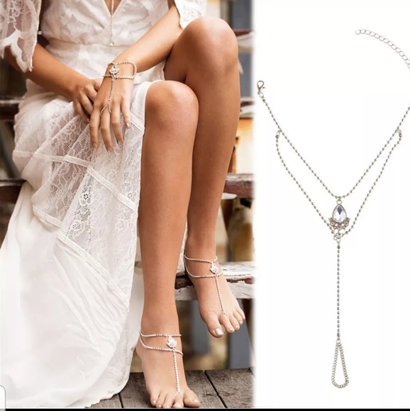 Jewelry - New Golden color barefoot Sandals